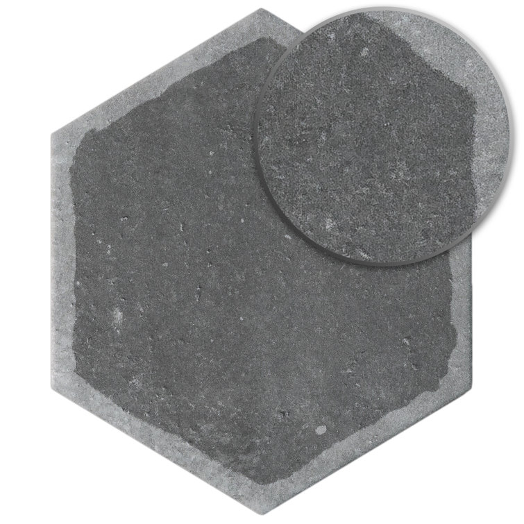 Décor Grafito Hexagon Porcelain Floor and Wall Tile