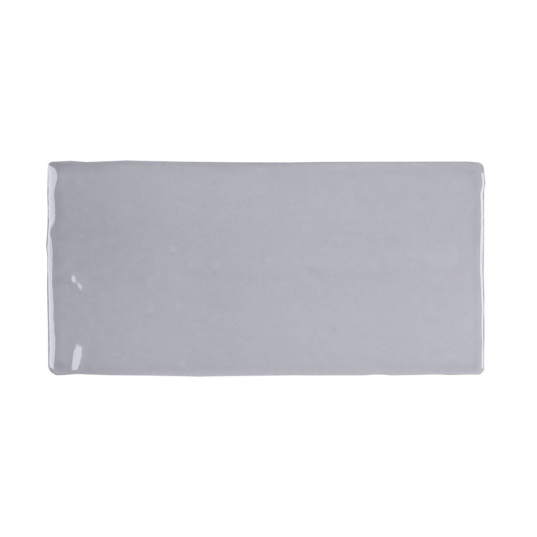 Ceniza Gray Polished Ceramic Subway Wall Tile 2.95" x 5.9"