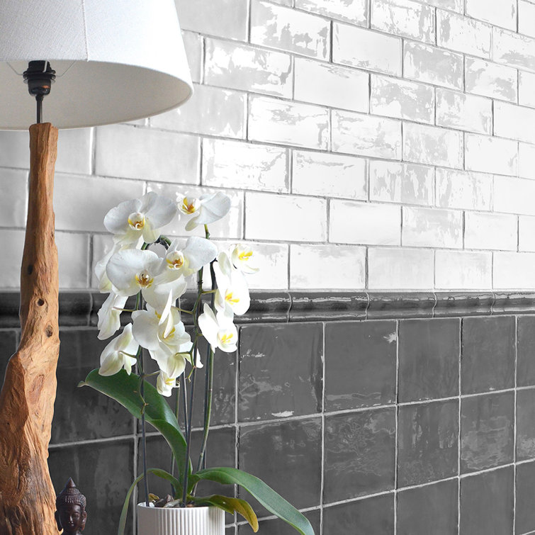White Glossy 3x6 Ceramic Subway Wall Tile