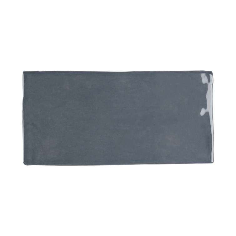 Deep Blue Glossy Ceramic Subway Wall Tile 3" x 6"