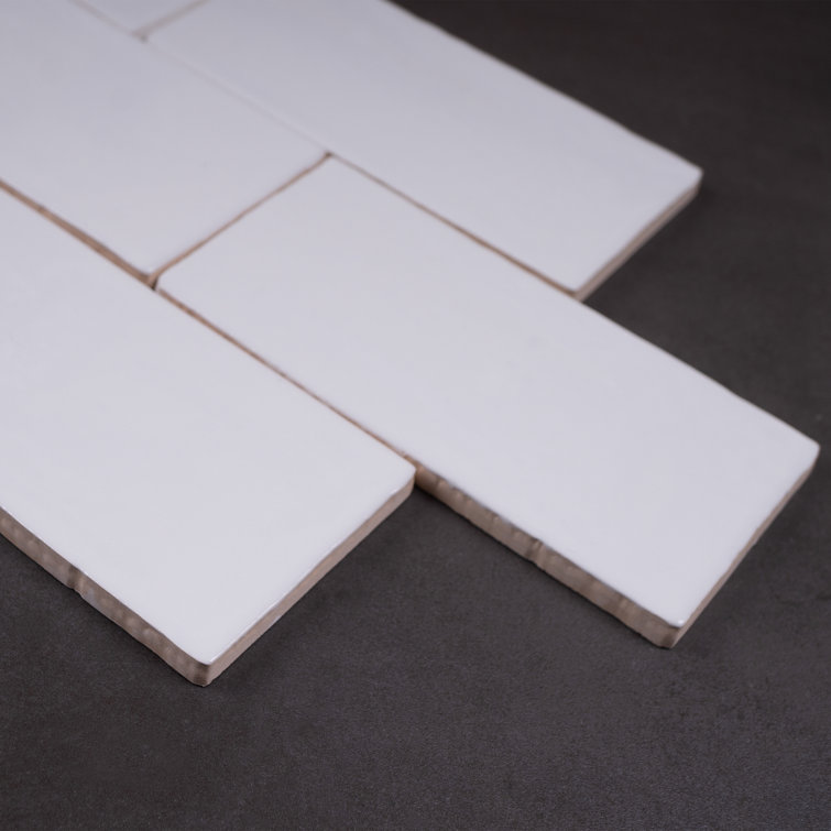 White Glossy 3x6 Ceramic Subway Wall Tile