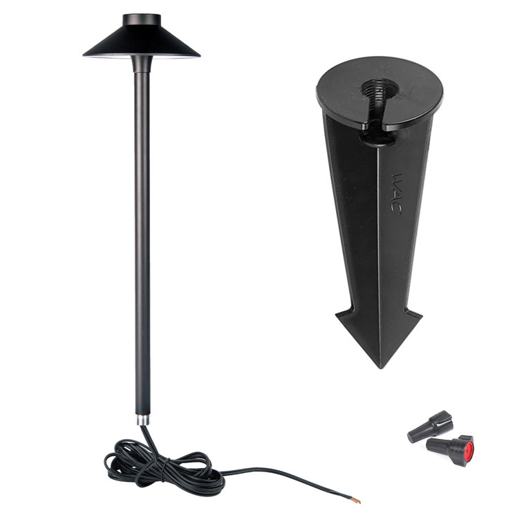 Black Aluminum 15" LED Pathway Light