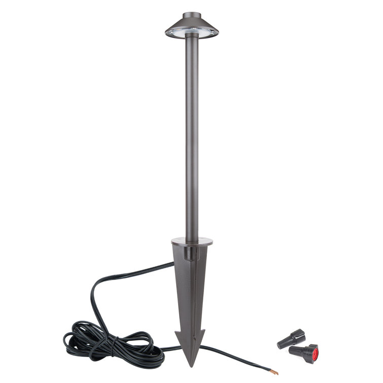 Bronze Aluminum LED Pathway Light with 3000K Bulb