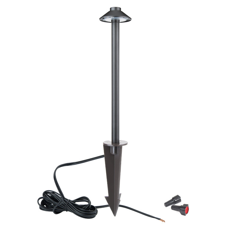 Black Aluminum LED Pathway Light with Dome Top