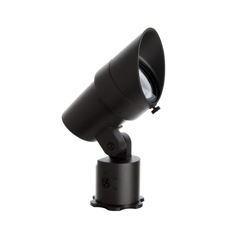 Black Adjustable LED Outdoor Spotlight