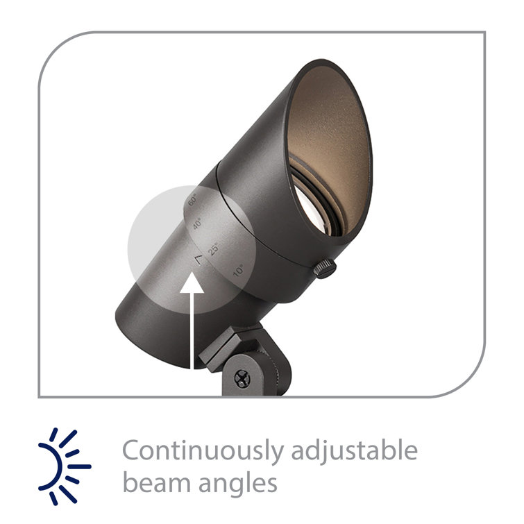 Adjustable Beam Bronze LED Landscape Spotlight