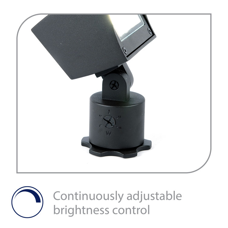 Sleek Black LED Wall Wash Light with Dimmable Feature