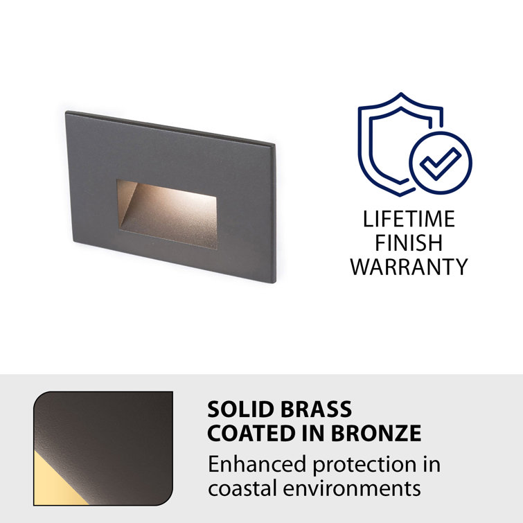 Bronzed Brass 5" Dimmable LED Step and Wall Light