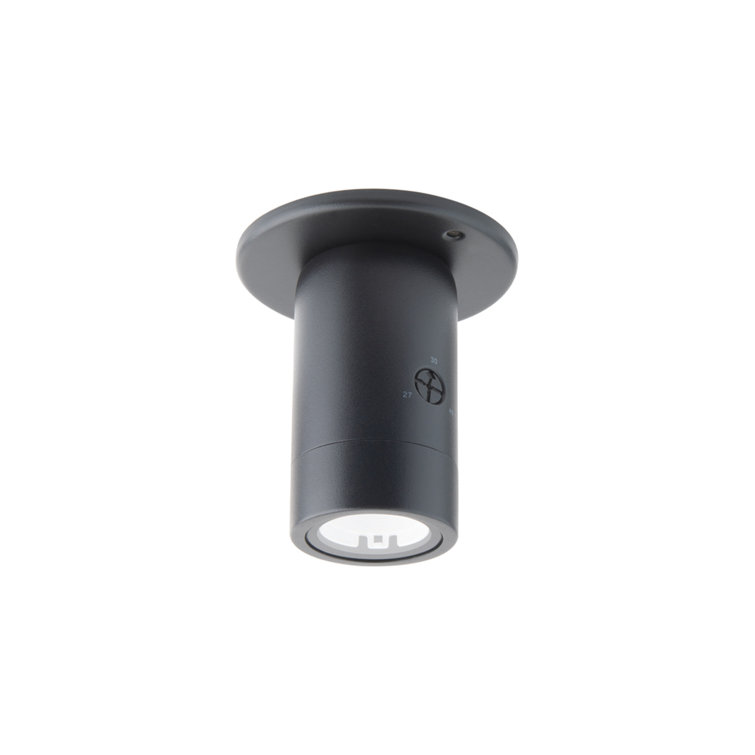 Estrella Black Aluminum LED Outdoor Flush Mount Light