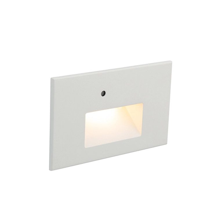 White Dimmable LED Metal Step Light with Photocell