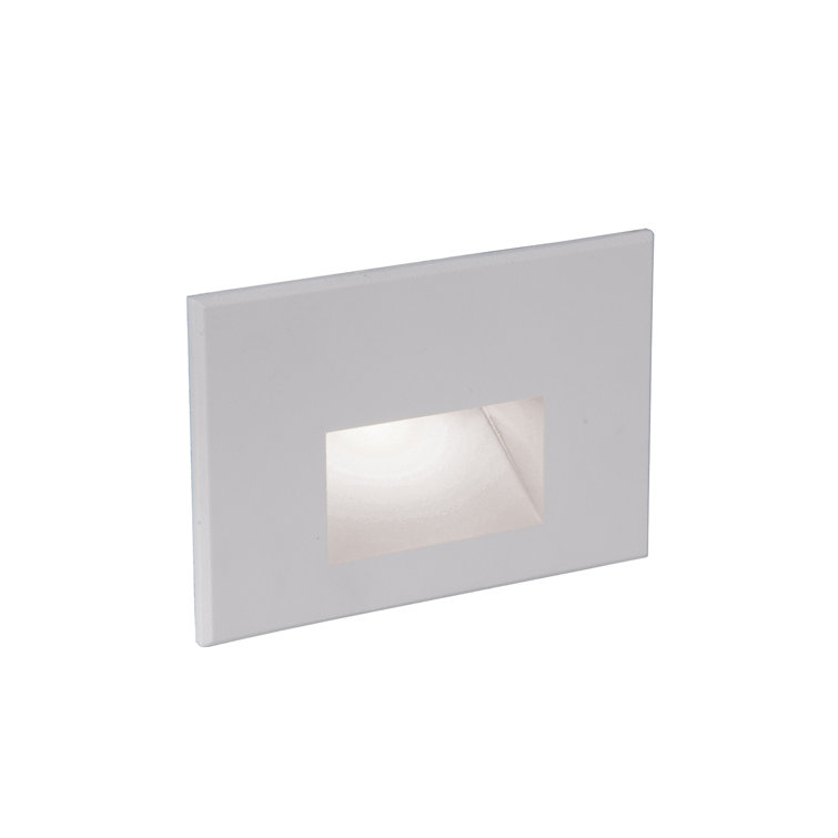 White Aluminum Dimmable Direct Wired LED Step Light