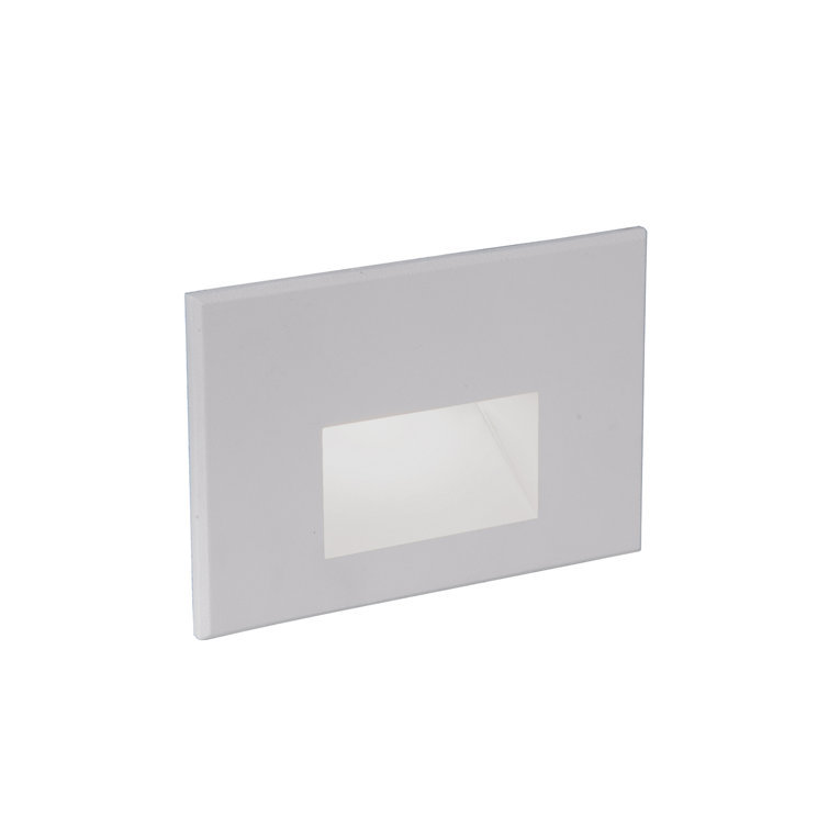 White Aluminum Dimmable Direct Wired LED Step Light