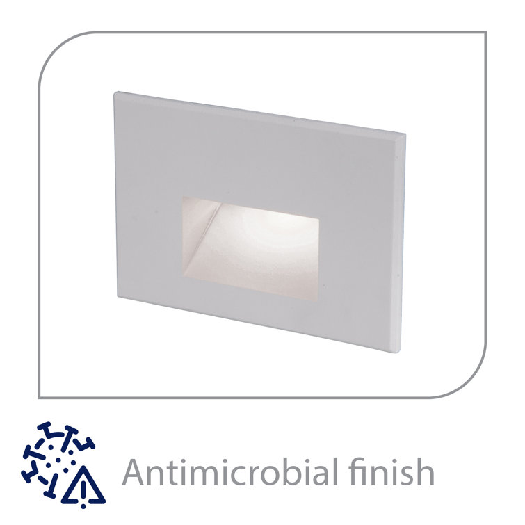 White Aluminum Dimmable Direct Wired LED Step Light