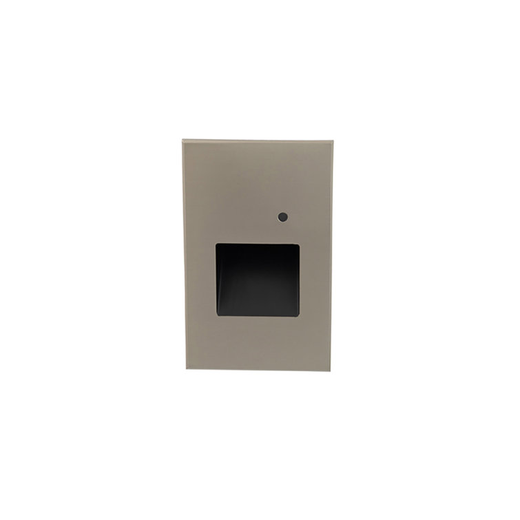 Brushed Nickel Dimmable LED Step Light with Photocell