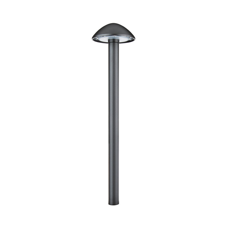 Black Aluminum LED Pathway Light with Minimalist Dome Top