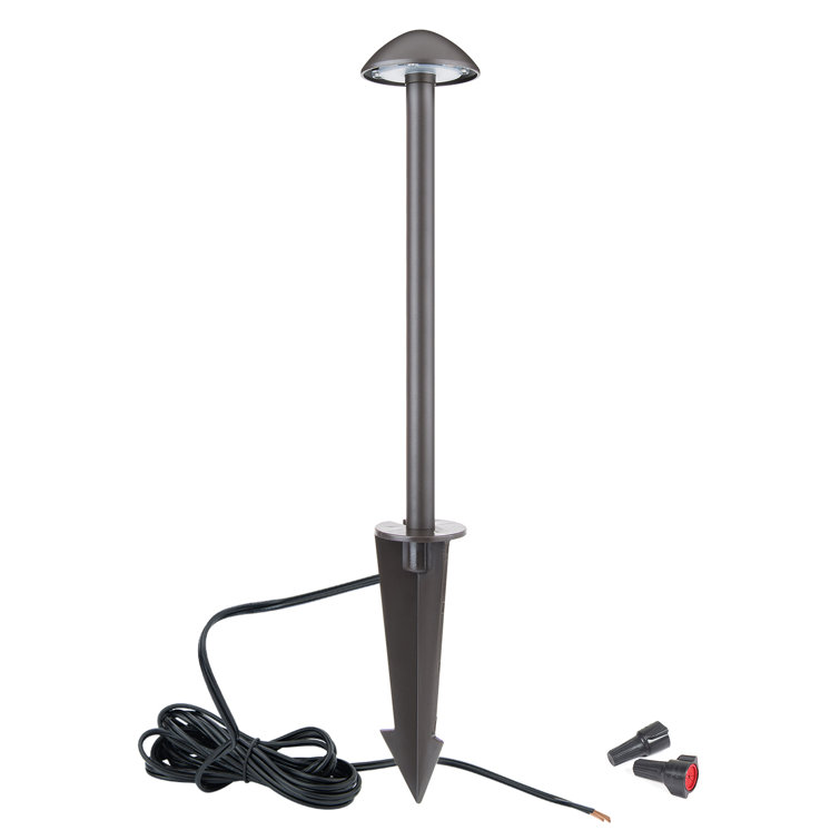 Bronze LED Pathway Light with Dome Top, 15-inch
