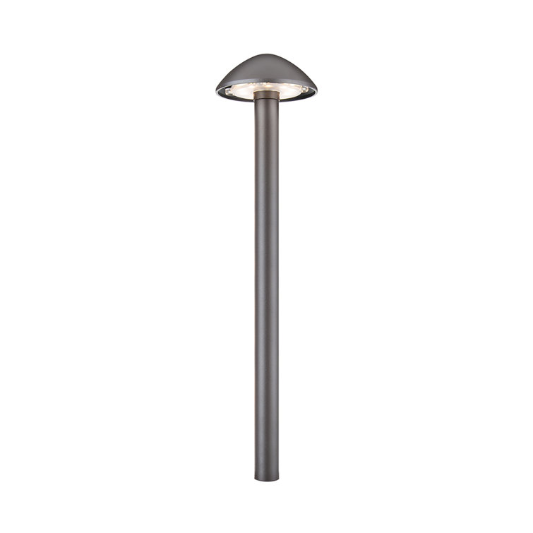 Bronze LED Pathway Light with Dome Top, 15-inch