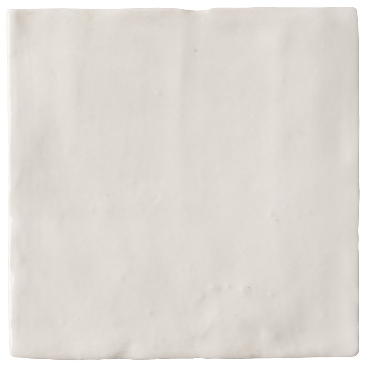 Kingston White 4" x 4" Glossy Ceramic Wall Tile