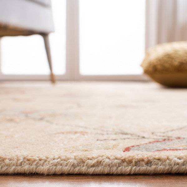 Ivory Elegance 5' x 8' Hand-Knotted Wool Area Rug