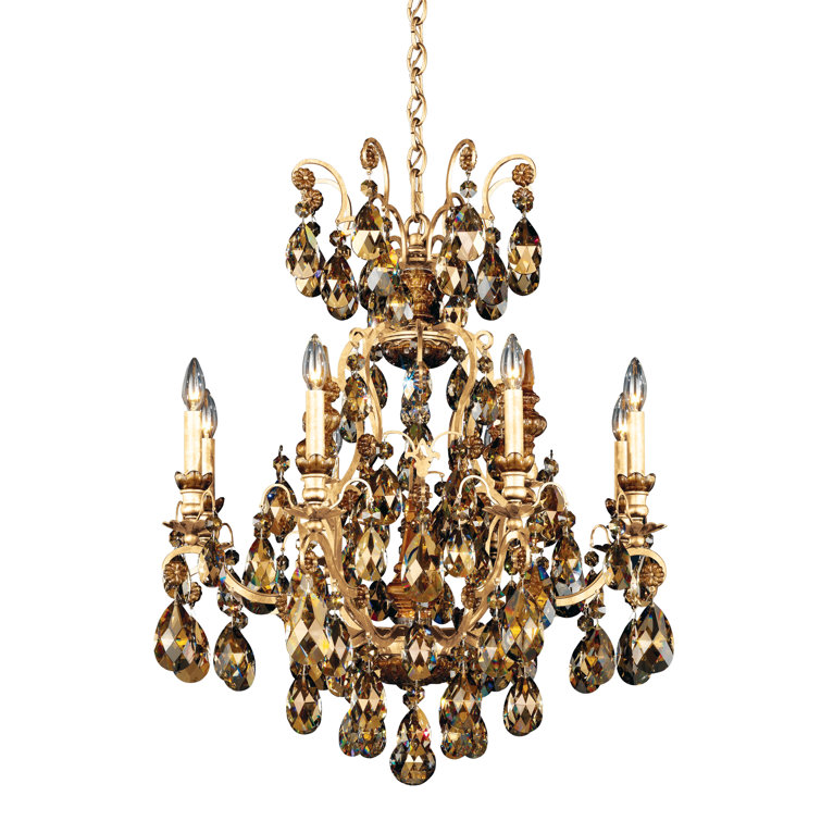 Renaissance 9-Light French Gold Empire Chandelier with Clear Heritage Crystal