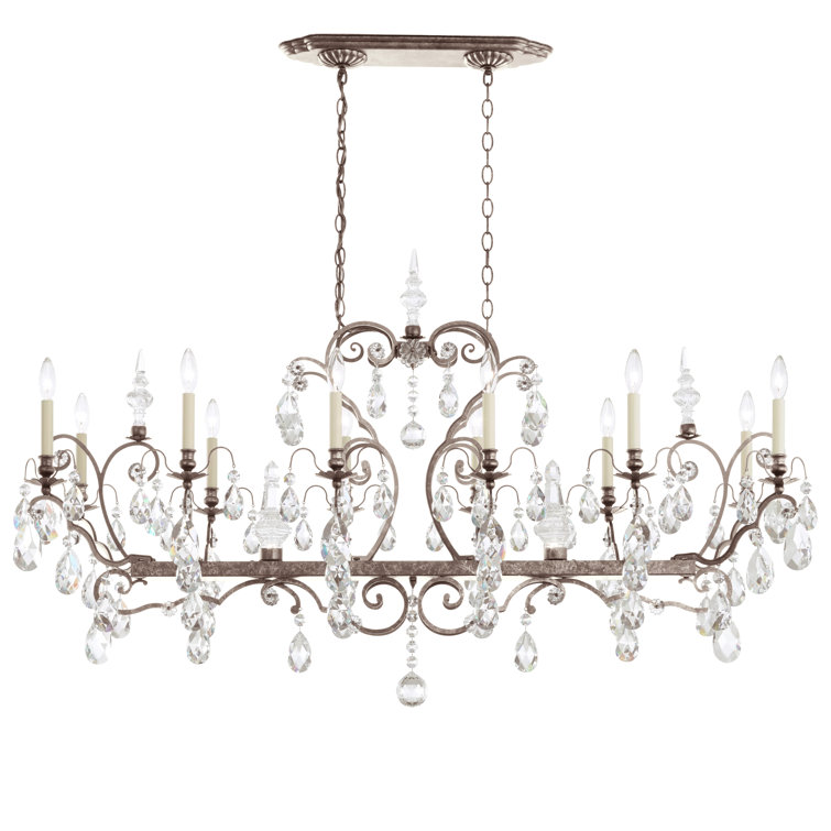 Etruscan Gold 13-Light Chandelier with Clear Heritage Crystal