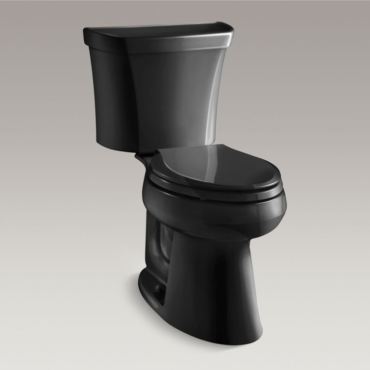 High Efficiency Black Elongated Two-Piece Toilet