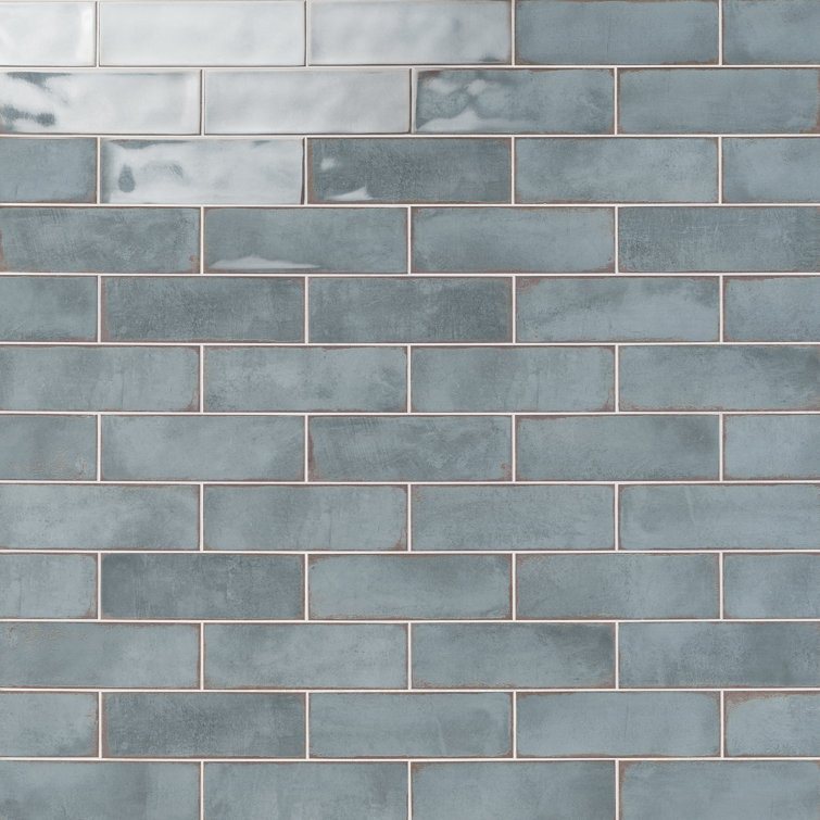 Coronado 4" x 12" Polished Blue Ceramic Subway Tile
