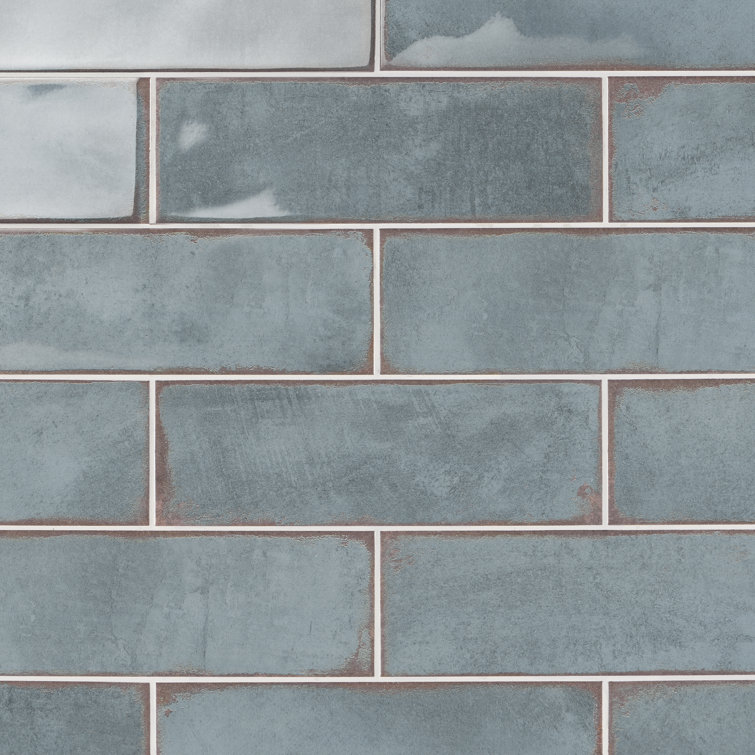 Coronado 4" x 12" Polished Blue Ceramic Subway Tile