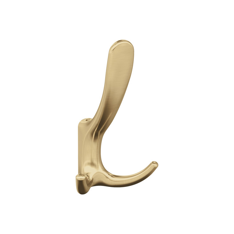 Champagne Bronze Triple Prong Decorative Wall Hook