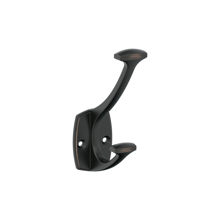 Oil Rubbed Bronze Double Prong Decorative Wall Hook