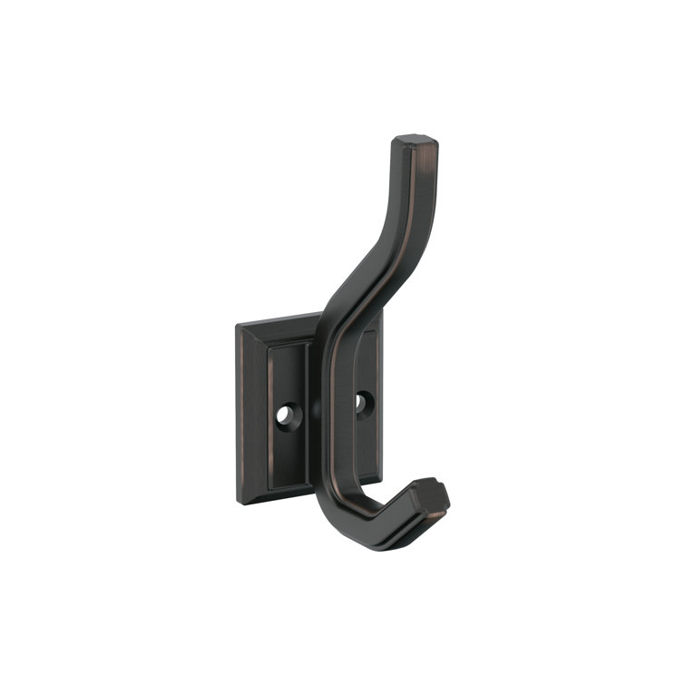 Oil-Rubbed Bronze Double Prong Decorative Wall Hook