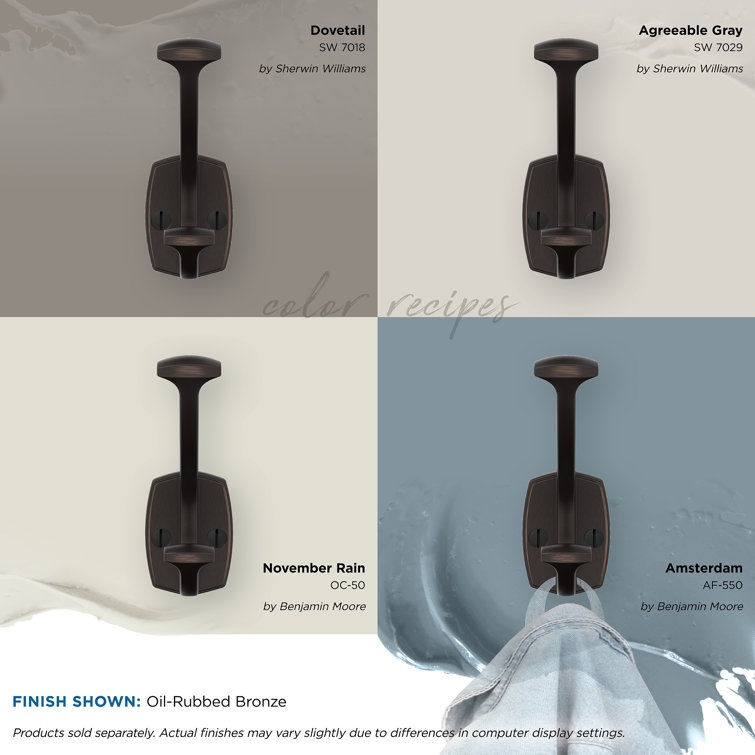 Oil Rubbed Bronze Double Prong Decorative Wall Hook