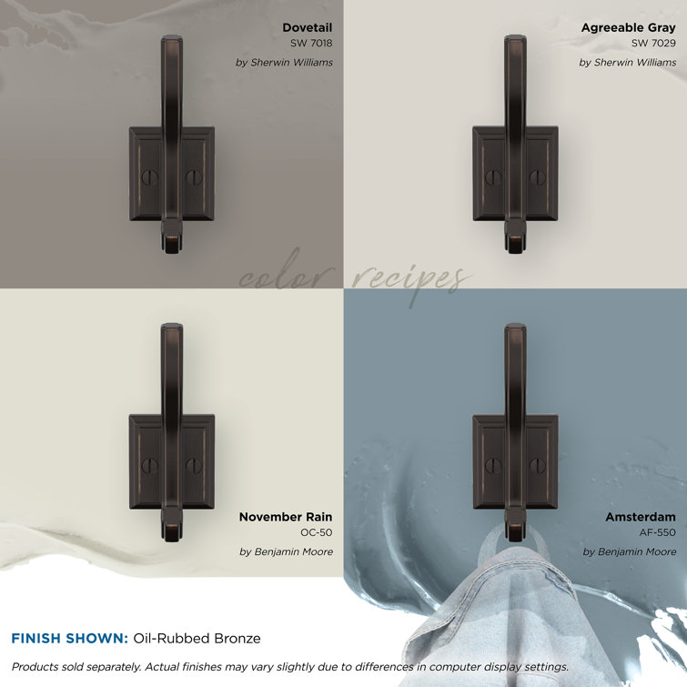 Oil-Rubbed Bronze Double Prong Decorative Wall Hook