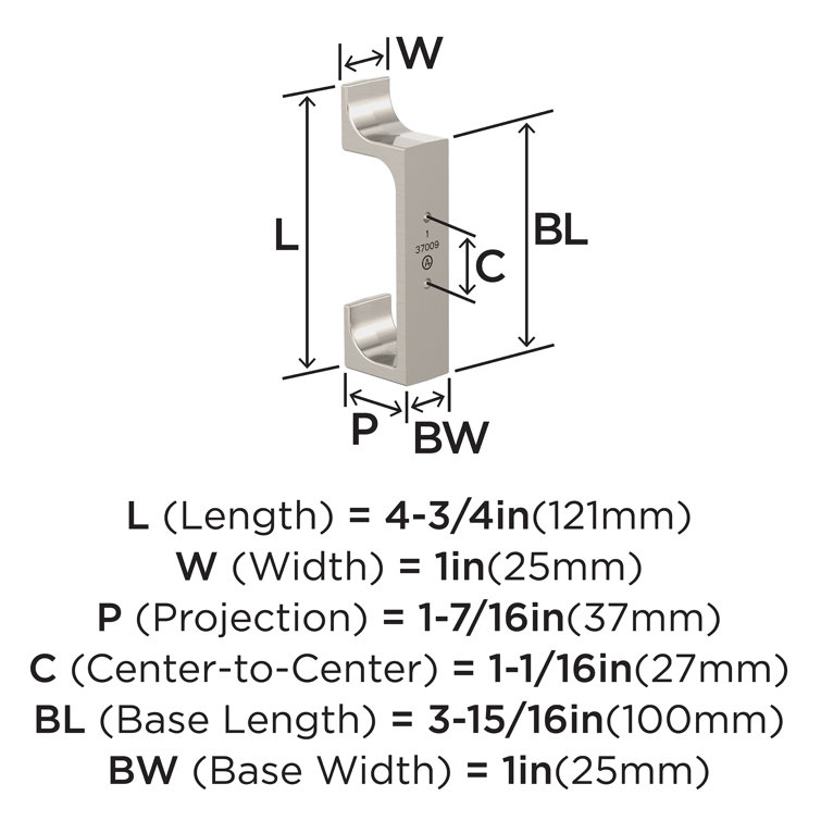 Satin Nickel Double Prong Decorative Wall Hook