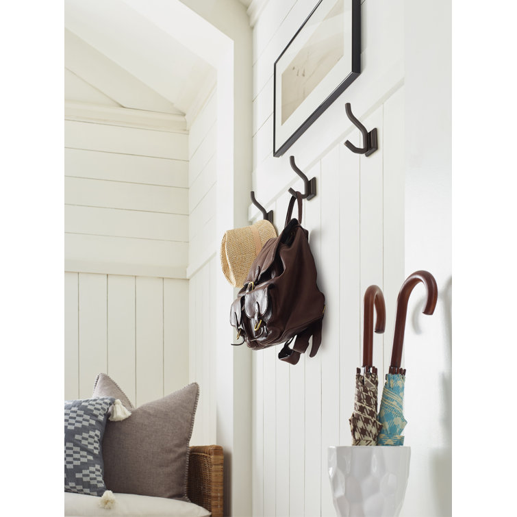 Oil-Rubbed Bronze Double Prong Decorative Wall Hook