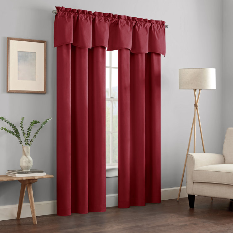 Ruby Polyester Blackout Rod Pocket Window Panel