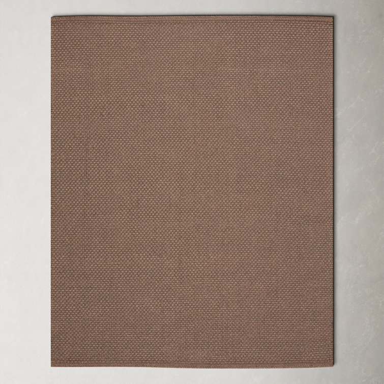 Indira Earth Brown Flat Woven Synthetic 5' x 8' Rug