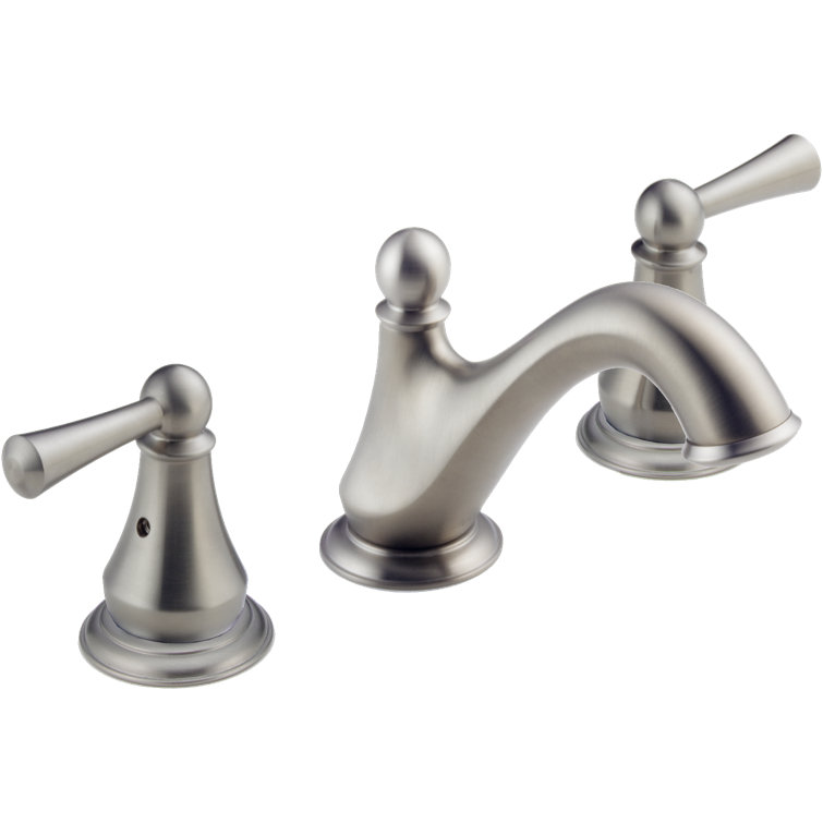 Sleek Modern Widespread 2-Handle Stainless Steel Bathroom Faucet