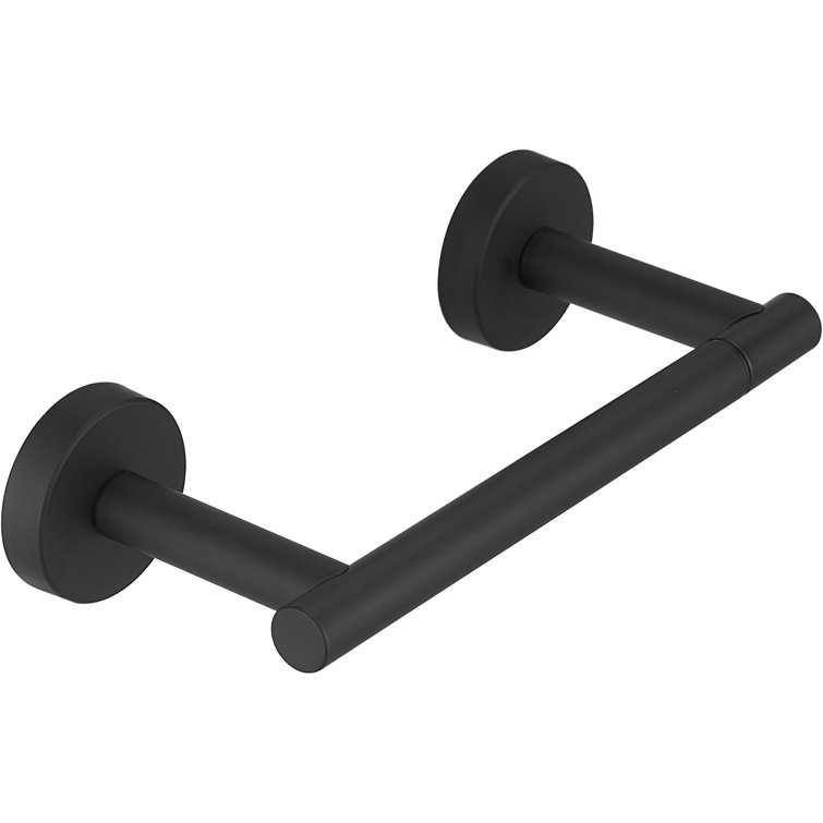 Matte Black Stainless Steel Wall Mounted Toilet Paper Holder