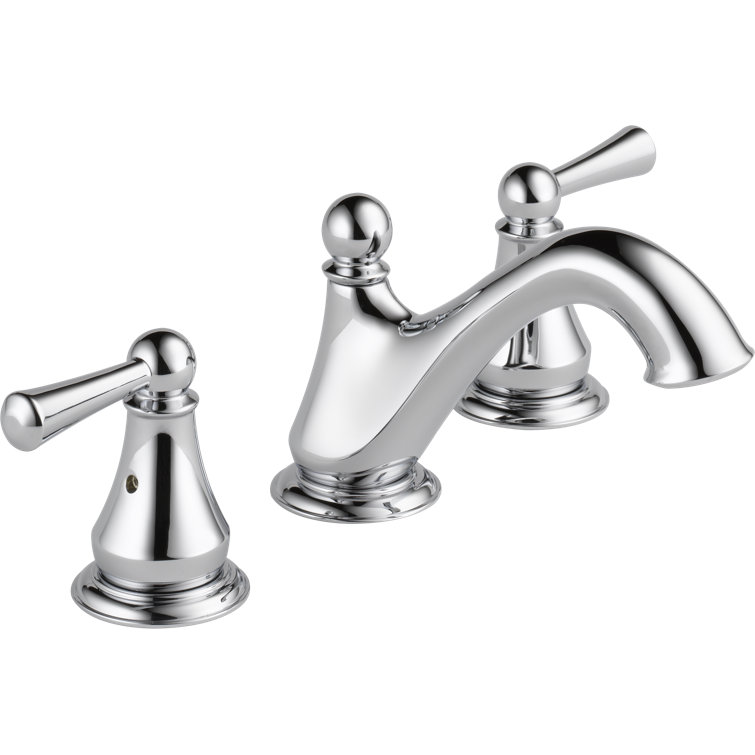 Sleek Modern 16" Widespread Chrome Bathroom Faucet with Drain Assembly