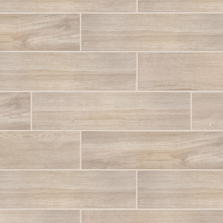 Nature Beige Large Matte Porcelain Wood Look Tile