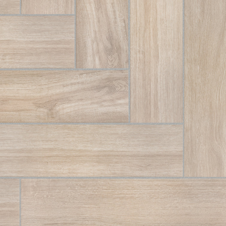 Nature Beige Large Matte Porcelain Wood Look Tile