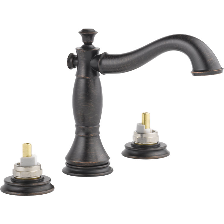 Modern 16" Stainless Steel Widespread Faucet in Venetian Bronze