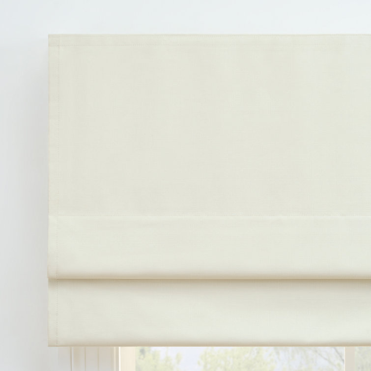 Ivory Blackout Cordless Roman Shade 36"W x 64"L