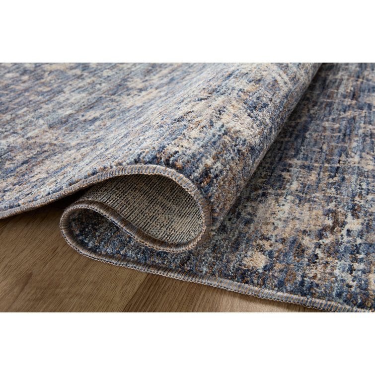 Sorrento Midnight Black and Natural Oriental Wool Area Rug