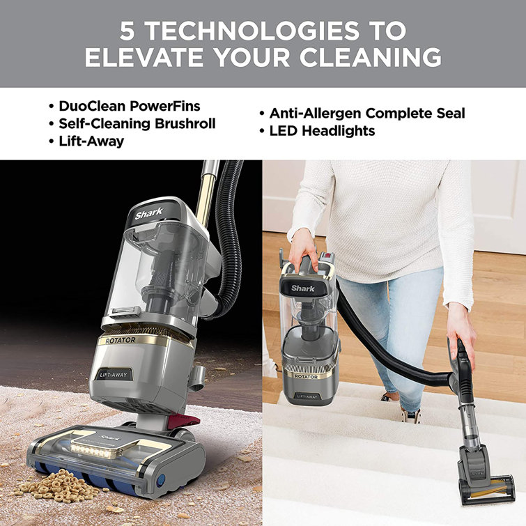 Shark Silver Bagless Upright Vacuum with HEPA Filter