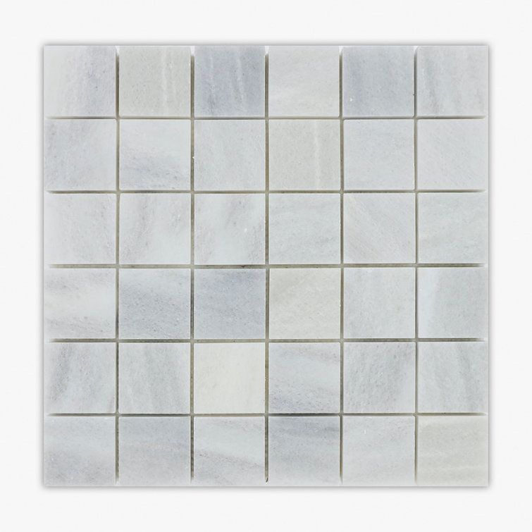 Marmara White Marble Polished Mosaic Tile Sheet