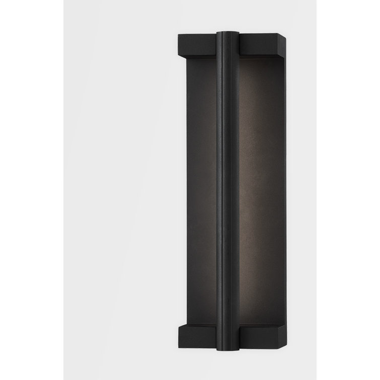 Black 15" Direct Wired Electric LED Wall Sconce