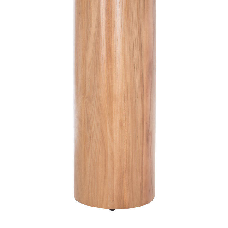 Sanchez Elmwood Console Table with Bold Curves and Storage