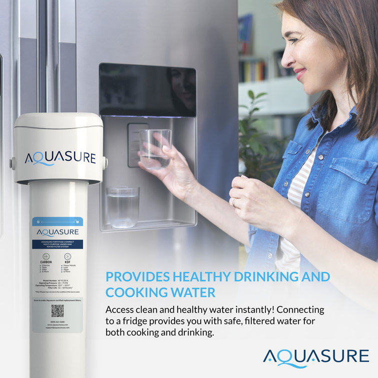 Aquasure Fortitude Compact Under Sink Replacement Water Filter